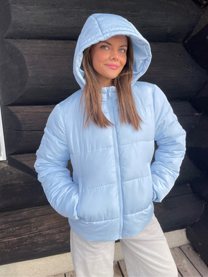 BEE PUFFER JACKET - CASHMERE BLUE