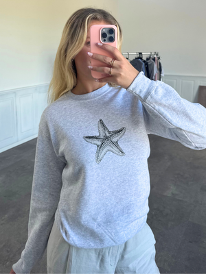 STARFISH SWEATSHIRT - GRÅ