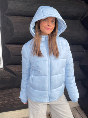 BEE PUFFER JACKET - CASHMERE BLUE