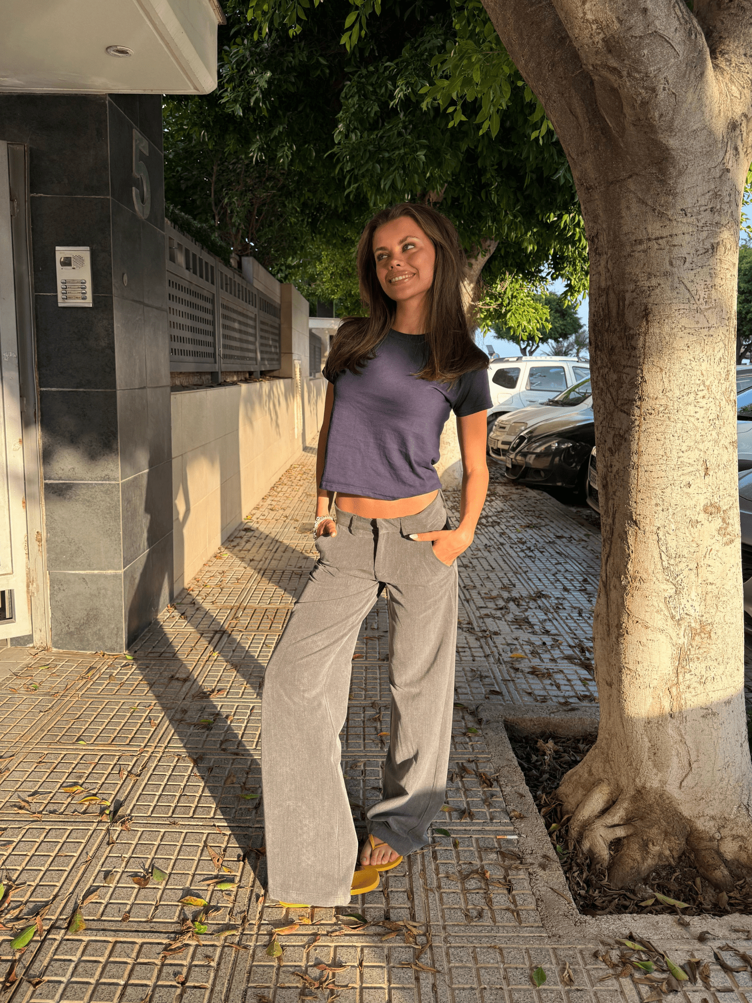 BELLA SUIT PANT - GREY