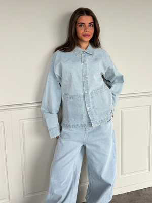 SIA DENIM JACKET - LIGHT STRIPE