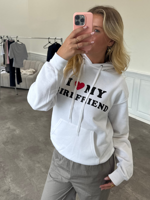 GIRLFRIEND HOODIE - HVID
