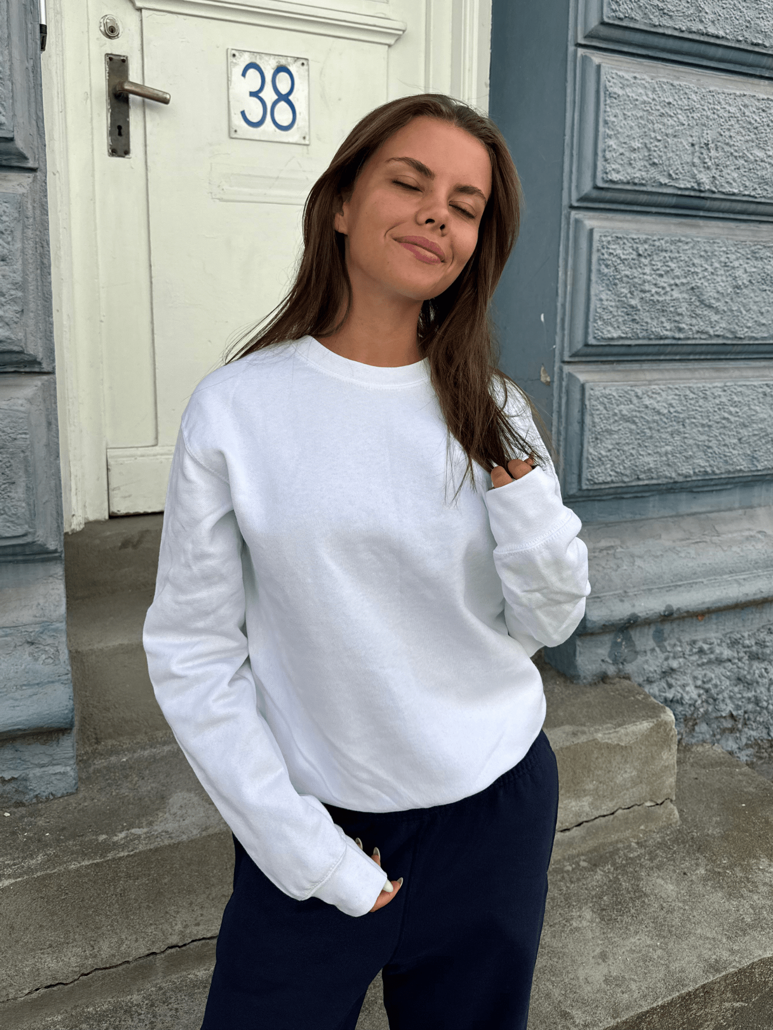 FRUCHT-SWEATSHIRT - WEISS