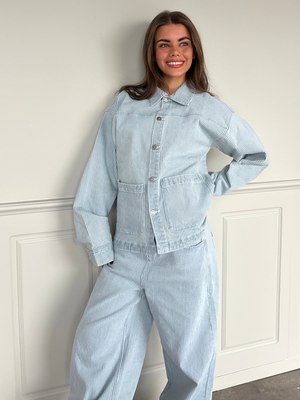 SIA DENIM JACKET - LIGHT STRIPE