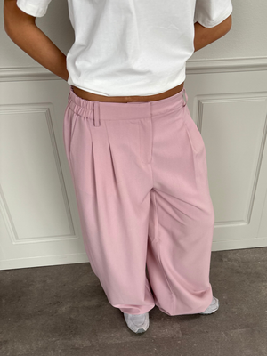 AIA BAGGY SUIT PANT - LIGHT PINK