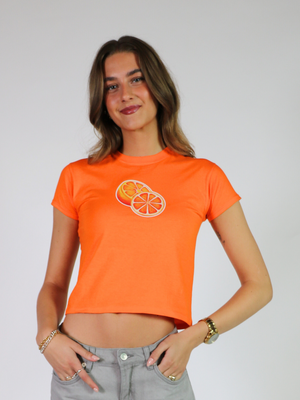 ORANGES BABY TEE - ORANGE