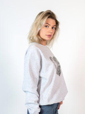 HEART DISCO (SORT) SWEATSHIRT  - GRÅ