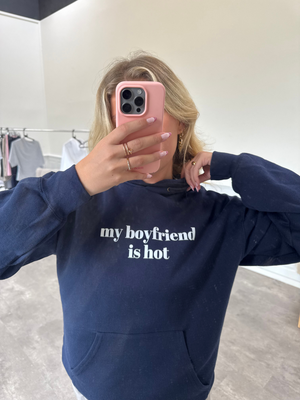 HOT BOYFRIEND HOODIE - NAVY