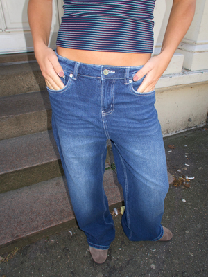 ALMA JEANS - DARK BLUE (MIDWAIST)