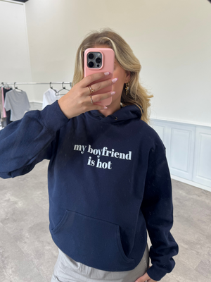 HOT BOYFRIEND HOODIE - NAVY