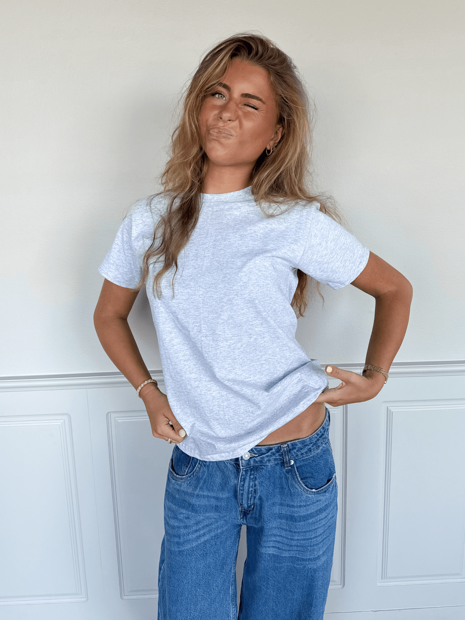 FRUCHT-SHIRT - GRAU
