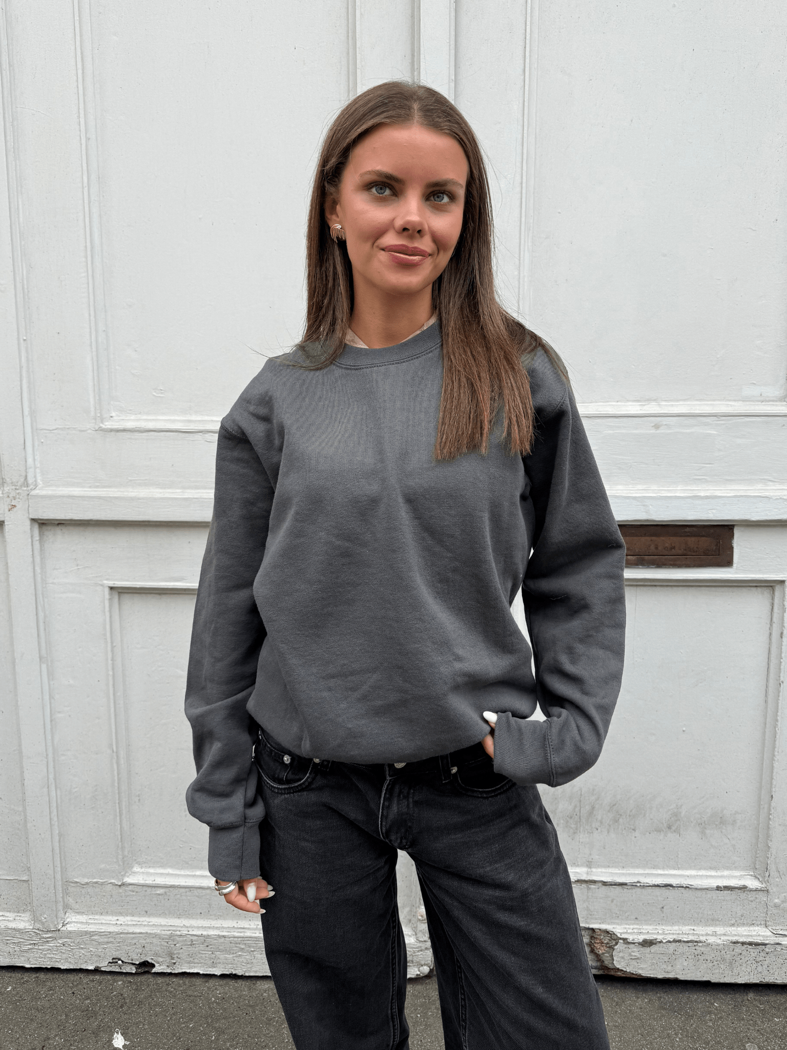 FRUIT SWEATSHIRT - DARK GREY
