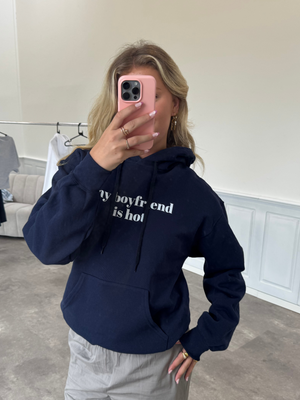 HOT BOYFRIEND HOODIE - NAVY