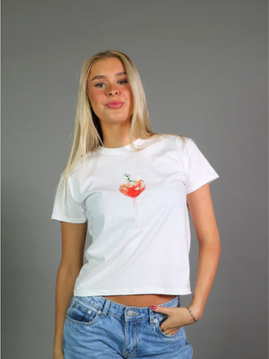 APEROLSPRITZ BABY TEE - HVID