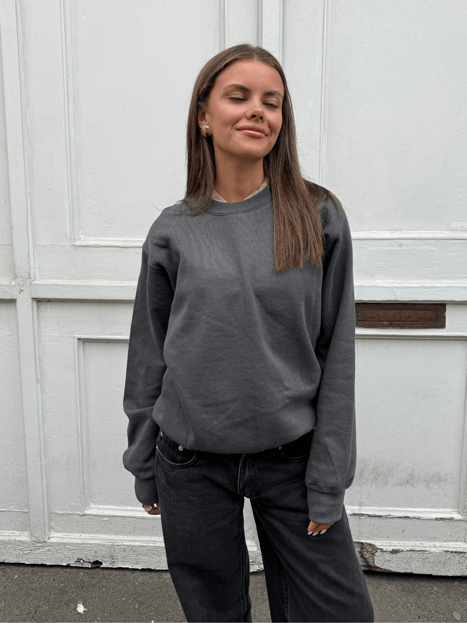 FRUIT SWEATSHIRT - DARK GREY