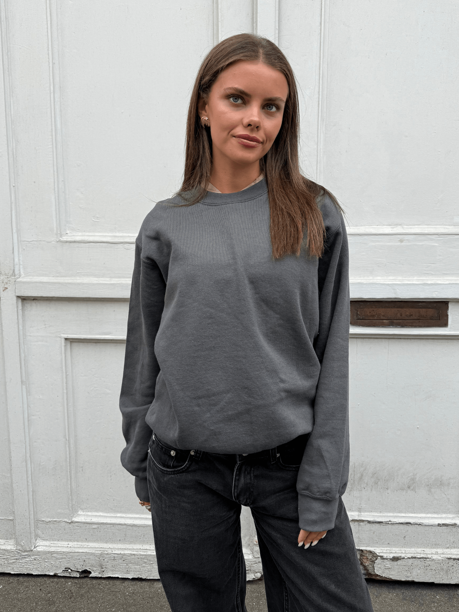 FRUIT SWEATSHIRT - DARK GREY