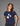 METALLIC STARS BABY TEE - NAVY