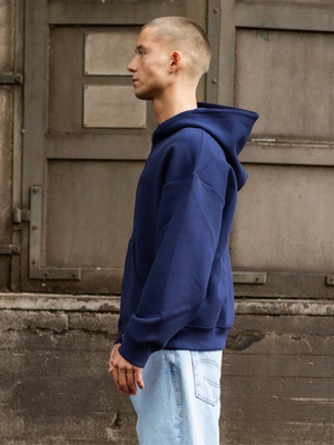 ASH SCUBA ZIP HOODIE - NAVY