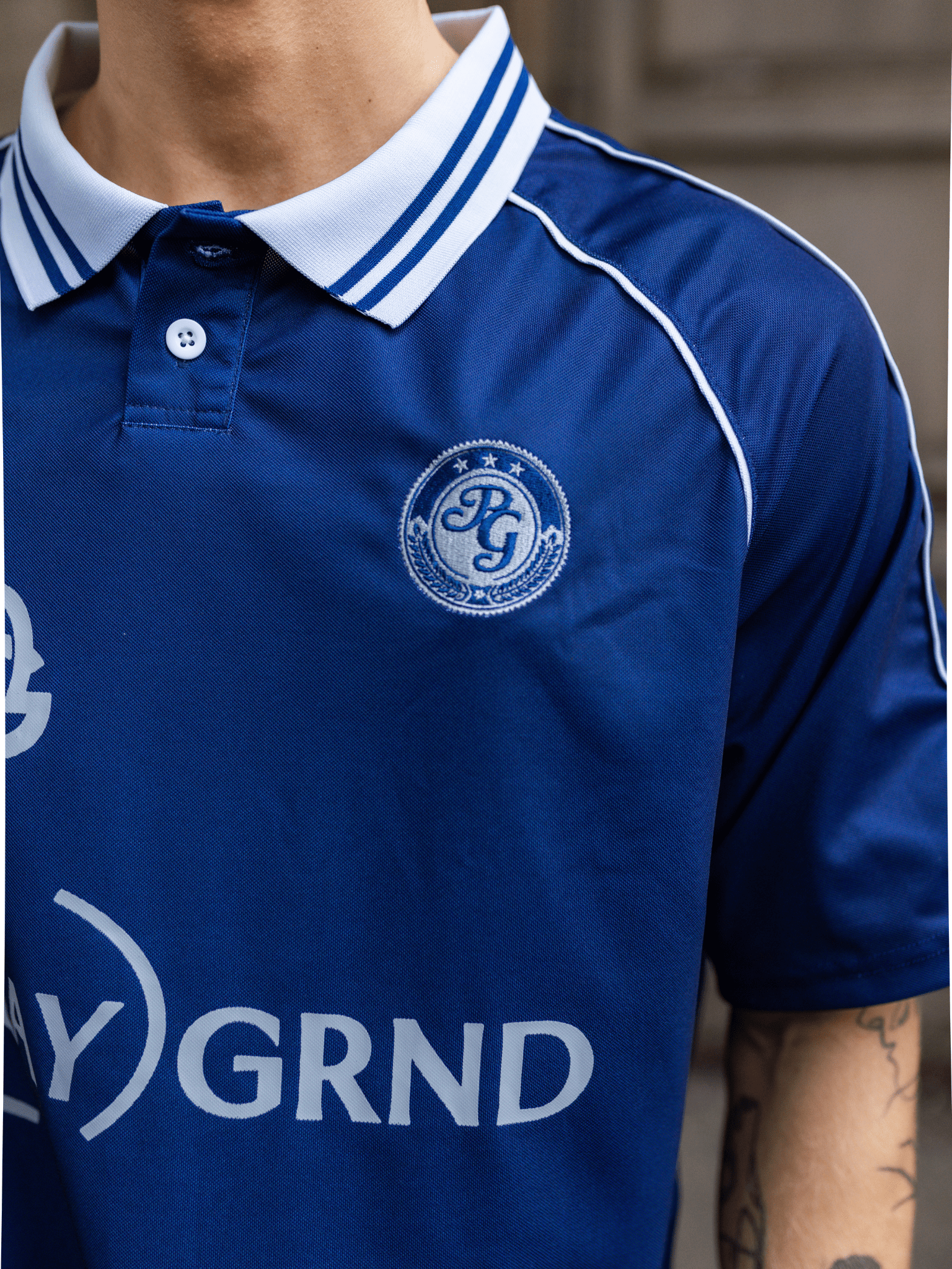 PLAYGRND FOOTBALL JERSEY - NAVY