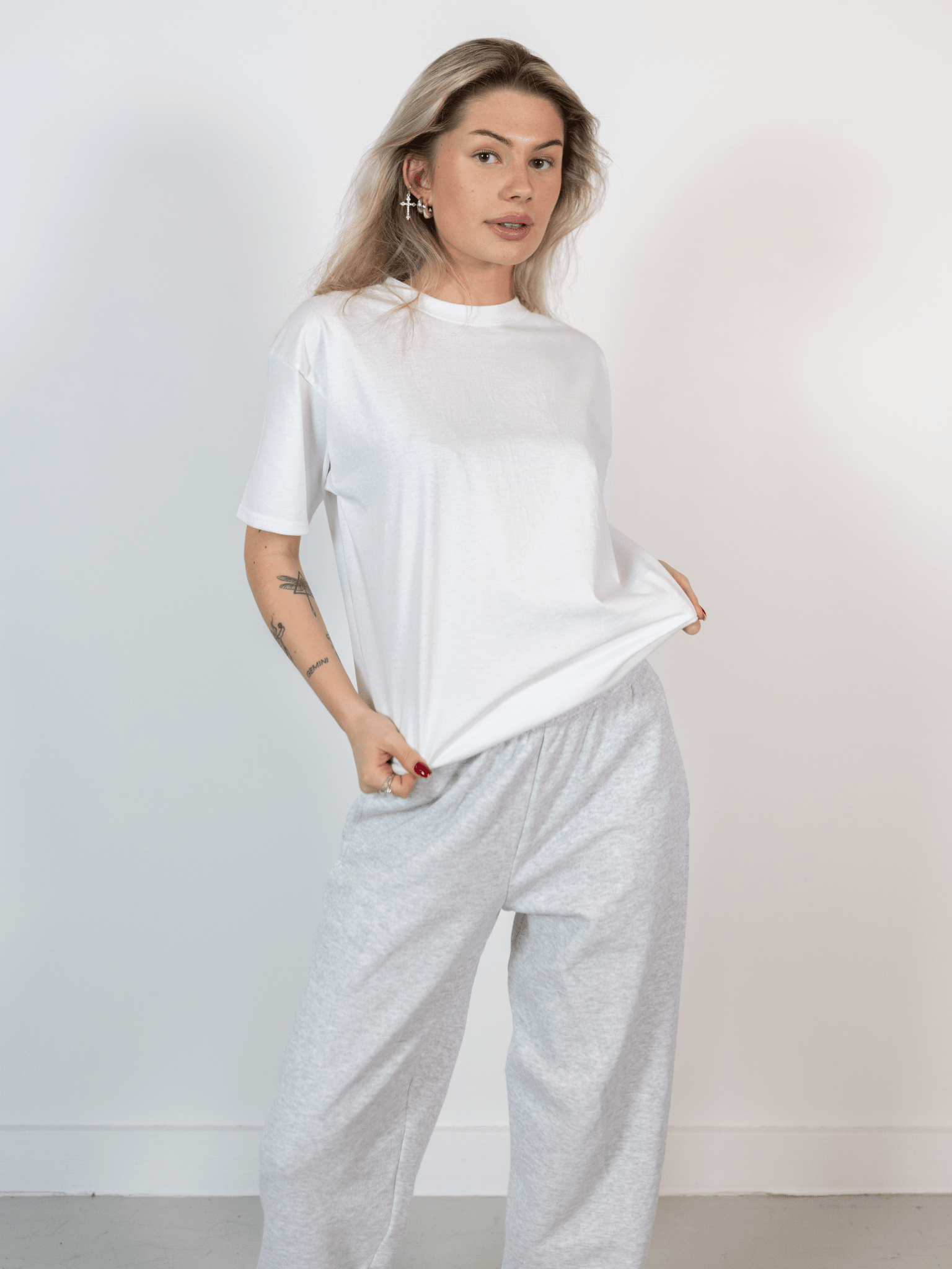 FRUIT SWEATPANTS M/ ELA - GREY