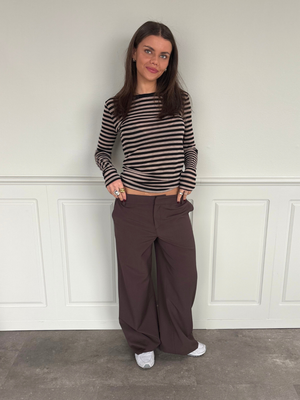 BELLA SUIT PANT NEW - BROWN