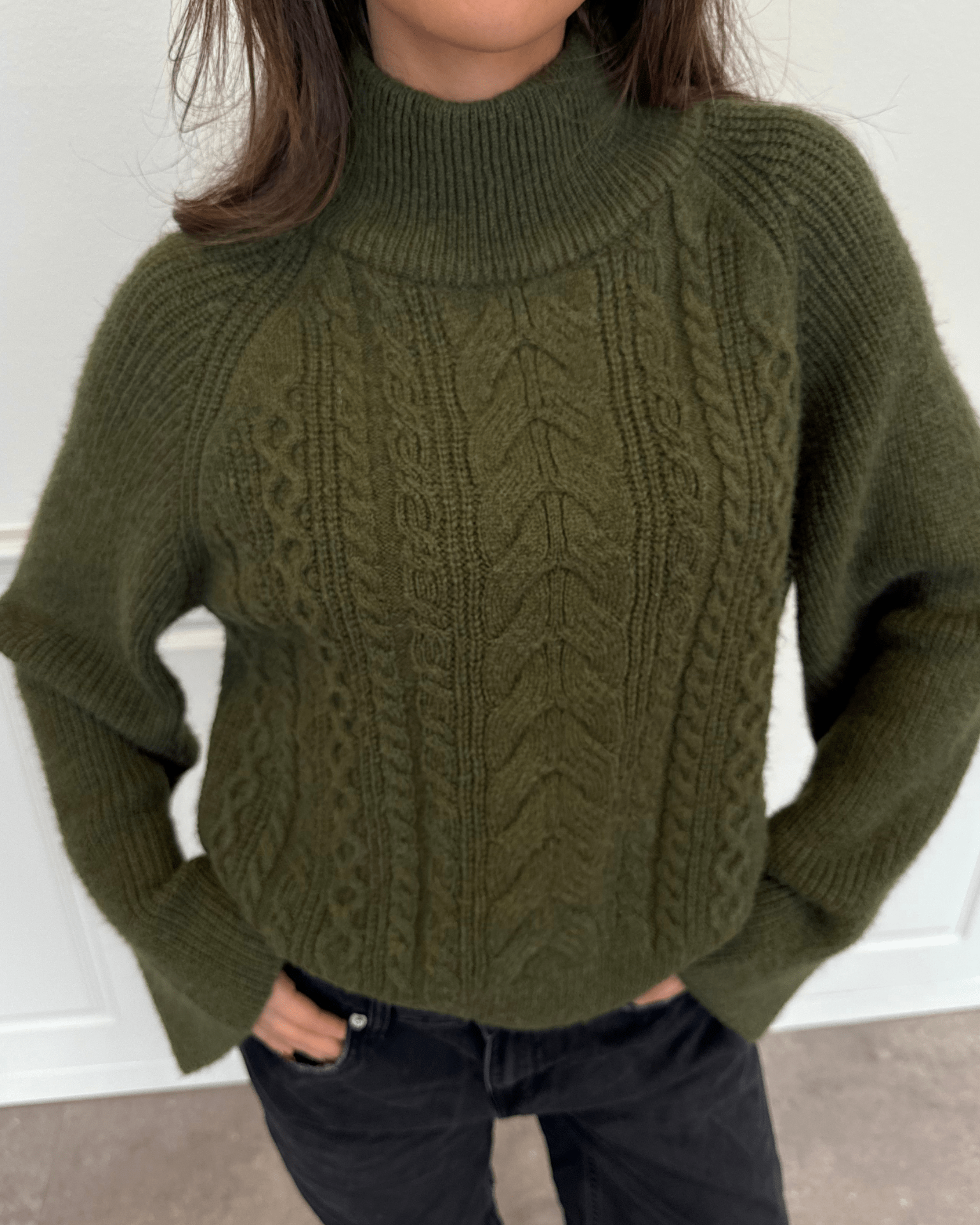 THERESA ZICKSTRICKWASCHE - GRÜN