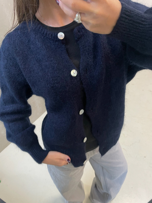 LIVA STRIK CARDIGAN - NAVY