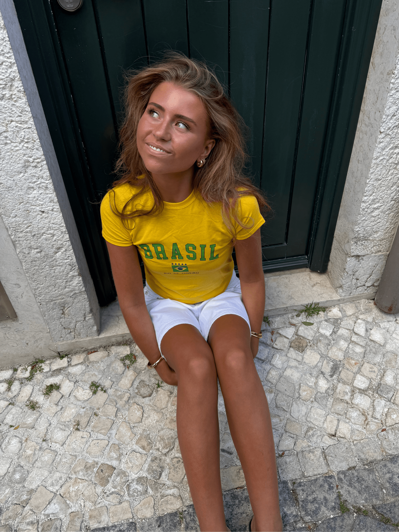 BRASILIEN, BABY-TEE - GELB