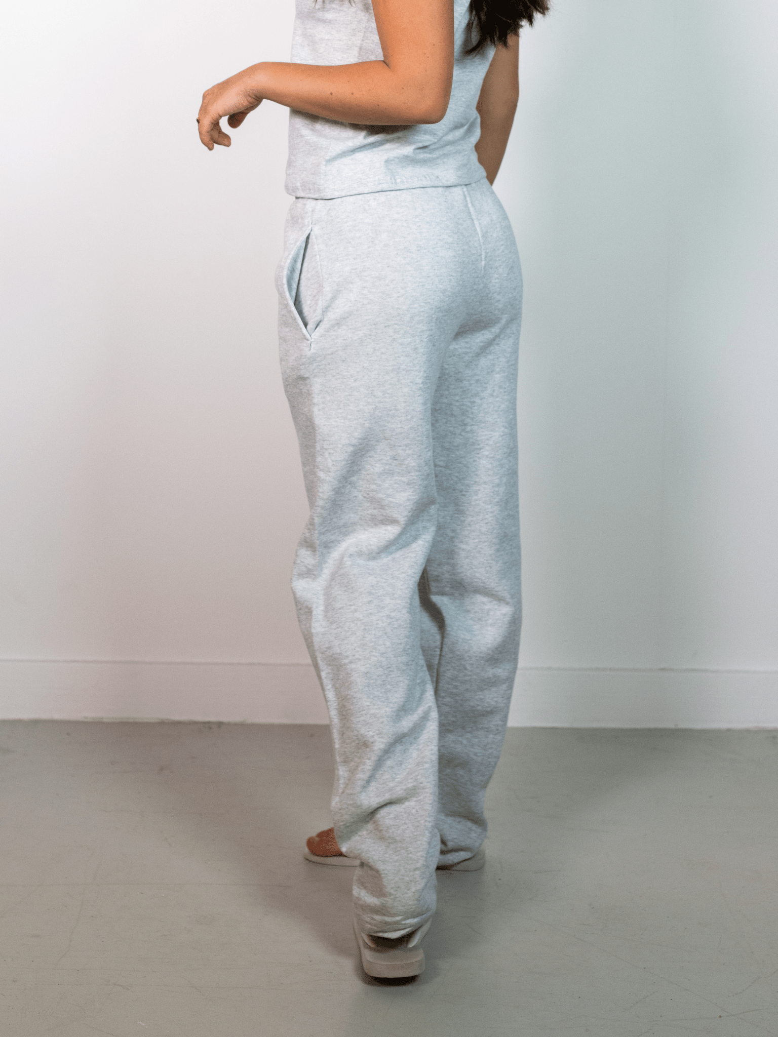 FRUIT SWEATPANTS U/ ELASTIK - GREY