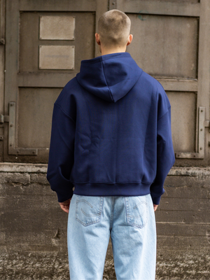 ASH SCUBA ZIP HOODIE - NAVY