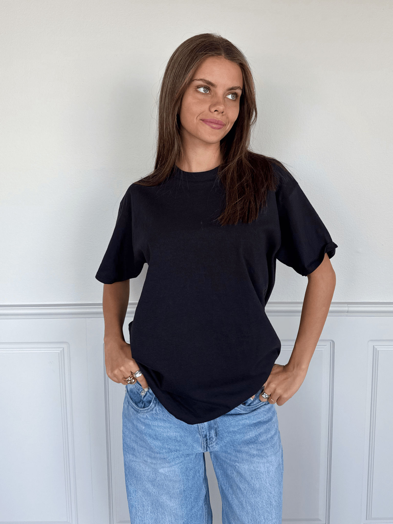 FRUCHT-SHIRT - SCHWARZ
