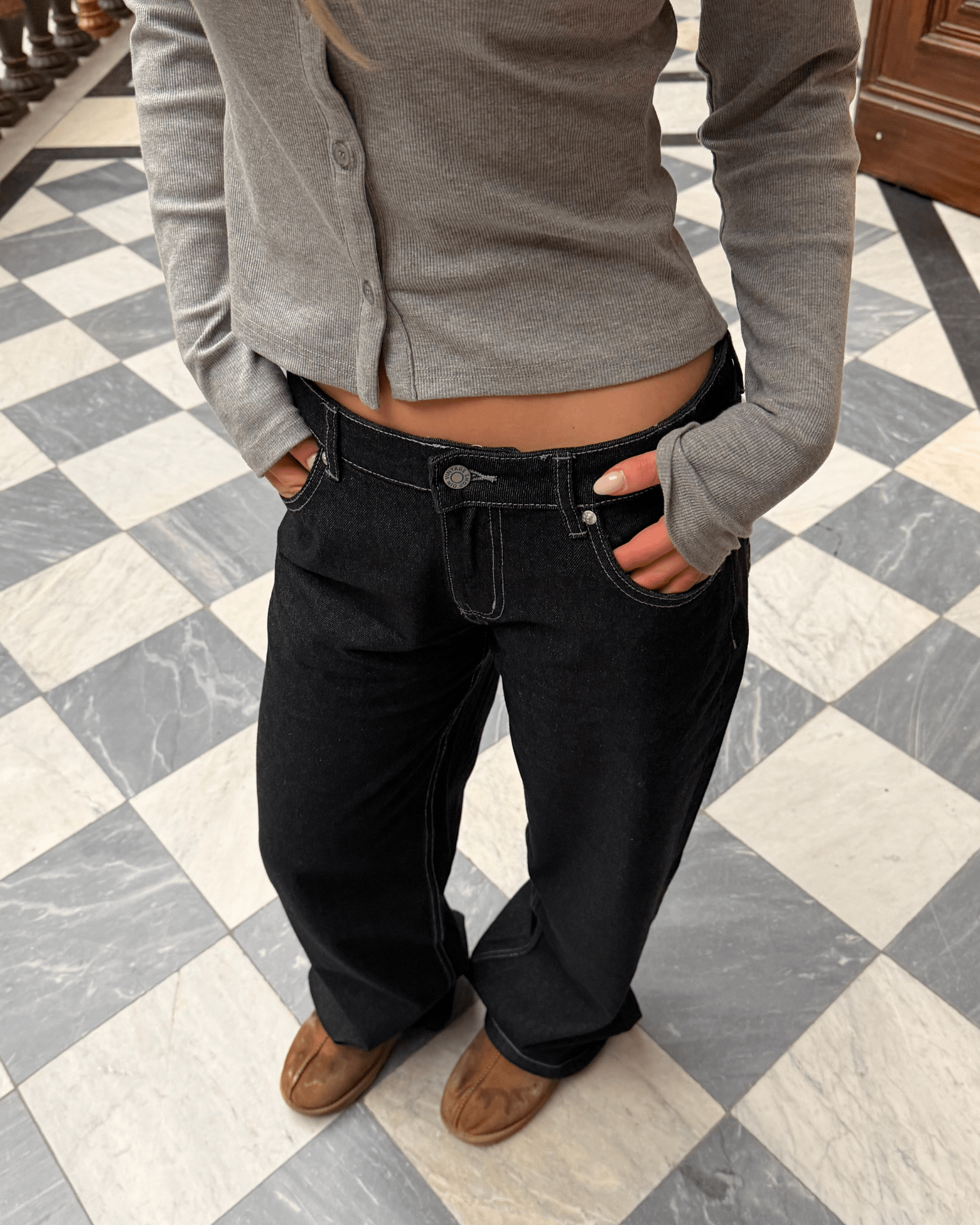 ESTHER JEANS - ROHSCHWARZ