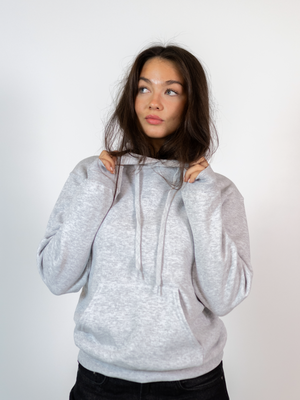 SUPERMODELS HOODIE (rygprint) - GRÅ