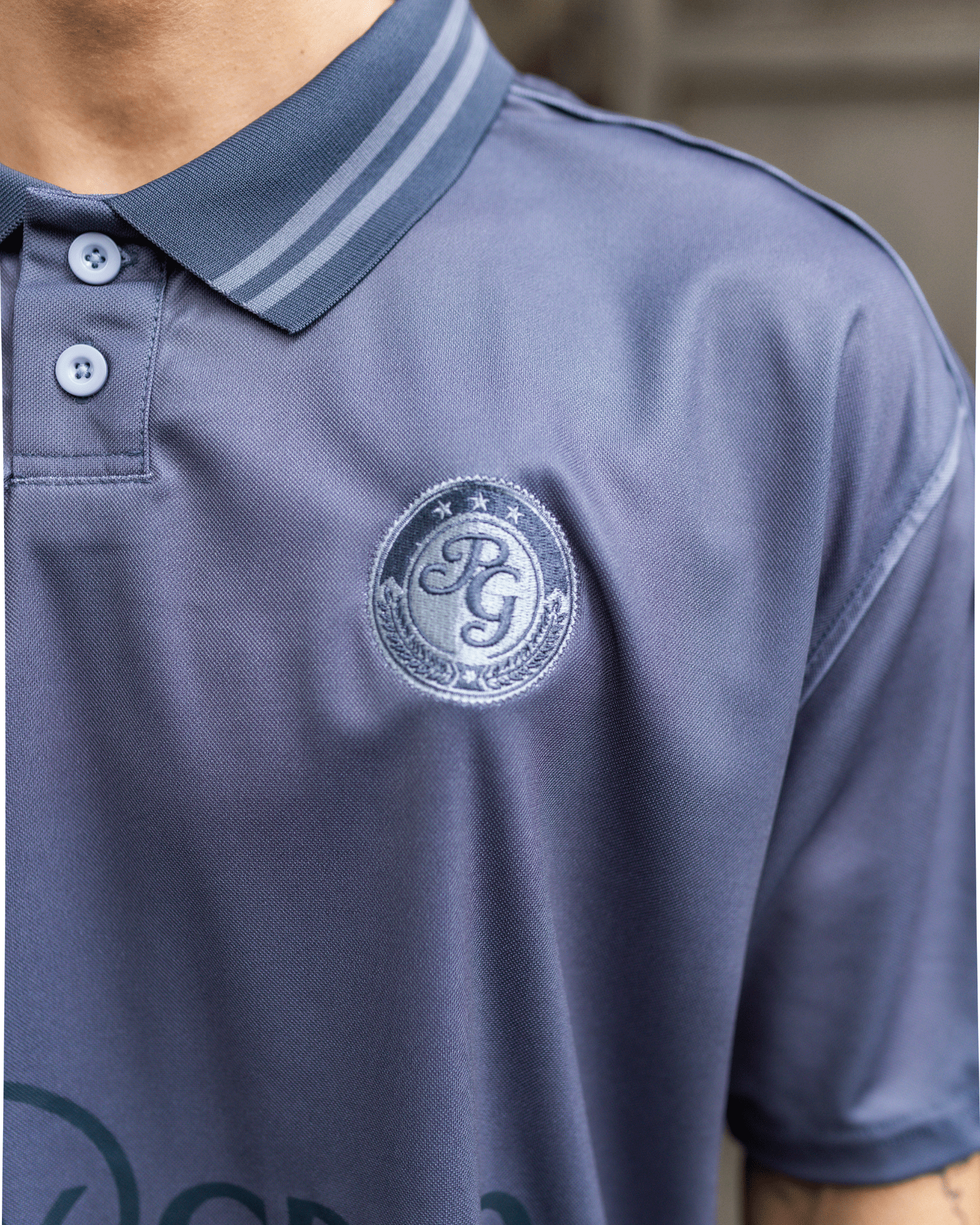 PLAYGRND FOOTBALL JERSEY - GREY