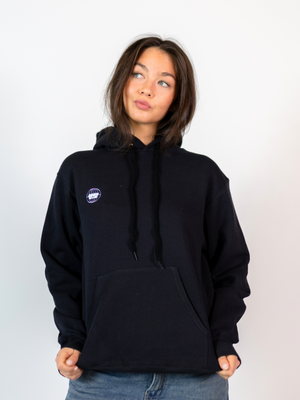 GLOBE HOODIE (rygprint) - SORT