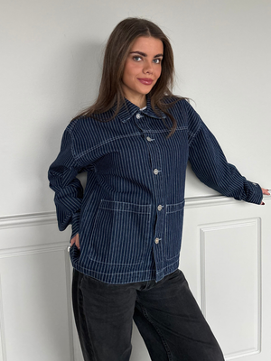 SIA DENIM JACKET - DARK STRIPE