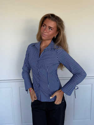 AVA STRING SKJORTE - NAVY