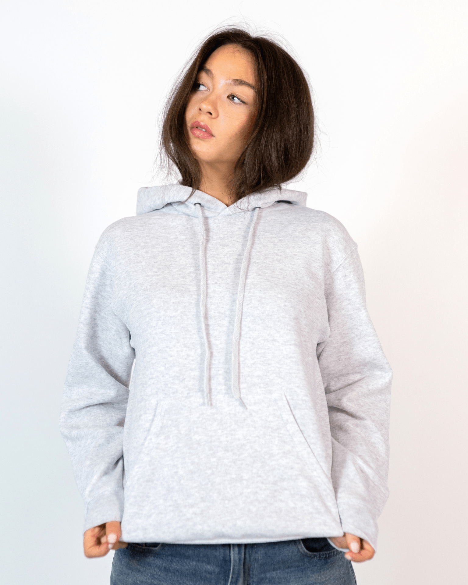 MEGA DISCO KUGLE (black) HOODIE (rygprint) - GREY