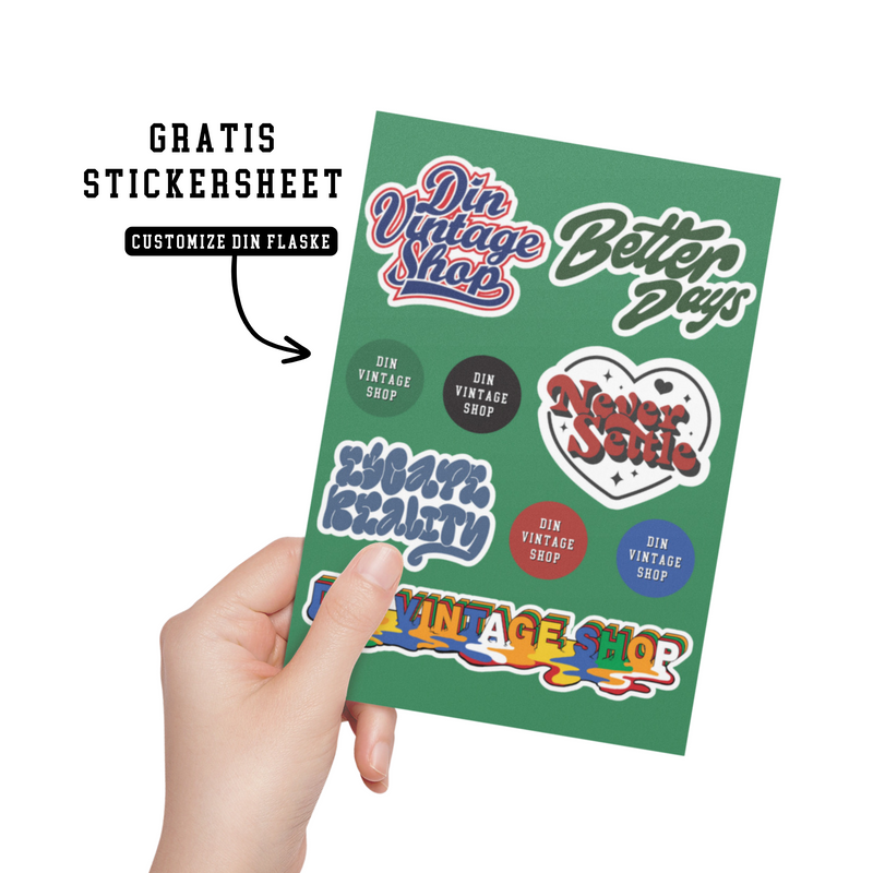DRIKKEDUNK - GRØN (inkl stickers)