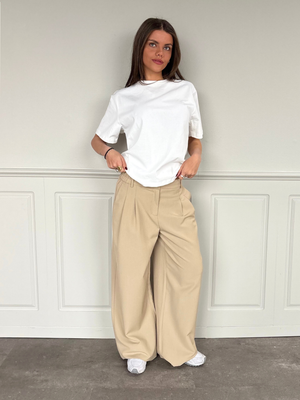 AIA BAGGY SUIT PANT - SAND