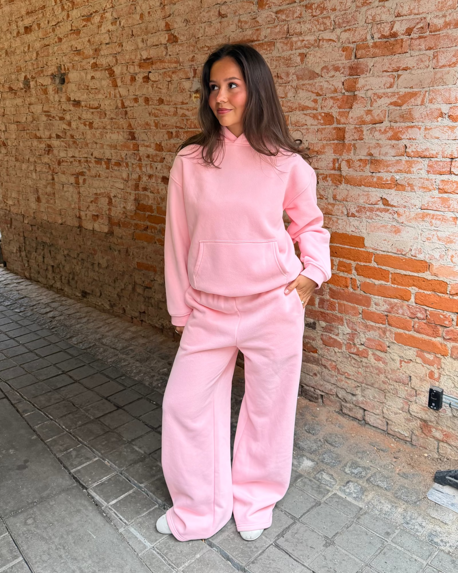 Weite Jogginghose – Hellrosa