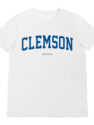 CLEMSON TEE - GRÅ