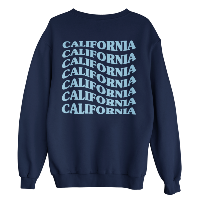 CALIFORNIA SWEAT (rygprint) - NAVY