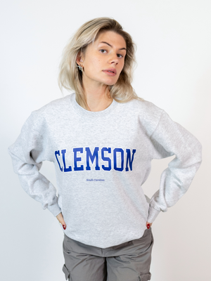 CLEMSON SWEAT - GRÅ