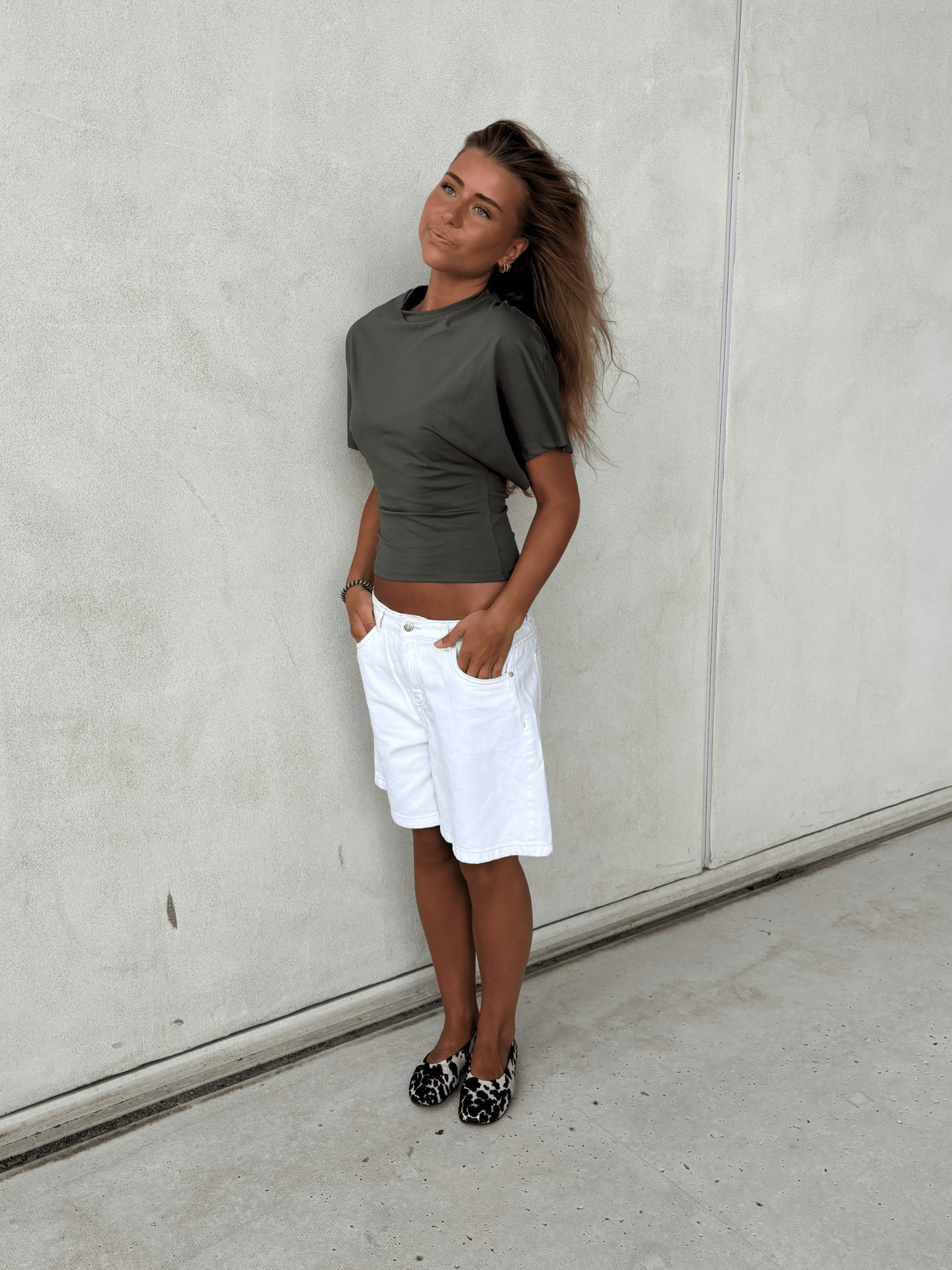 NINA ANGEL TOP - ARMY