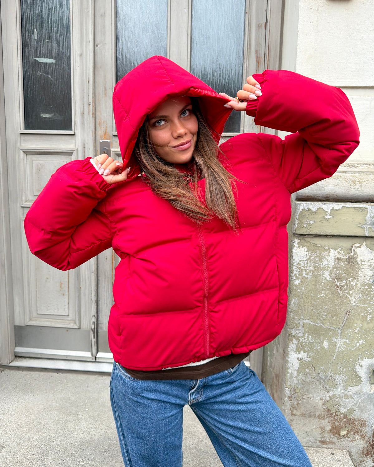 ALMA DOWN JACKET i red – billede 4