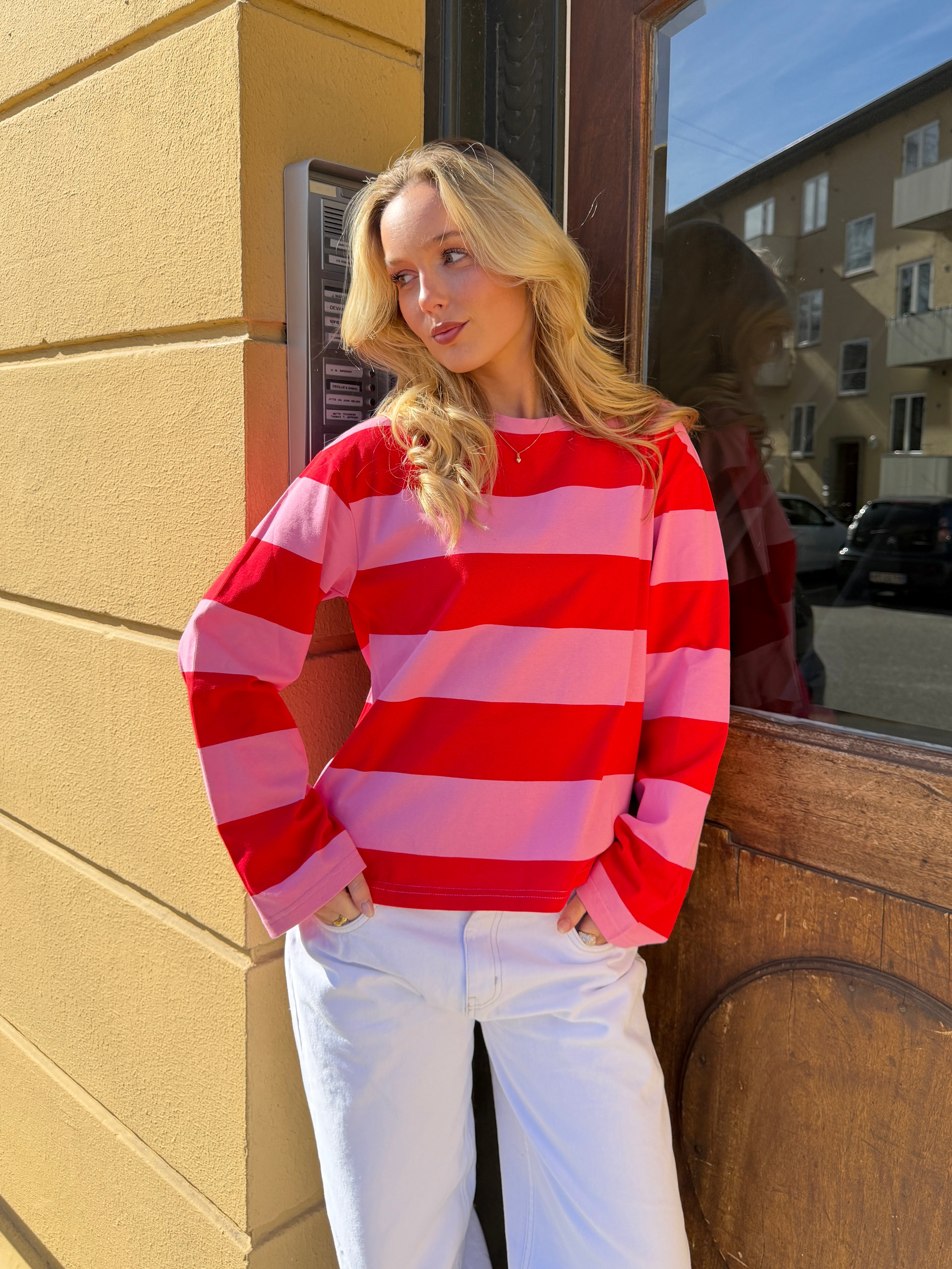MYNTE WIDE STRIPE - PINK/RED