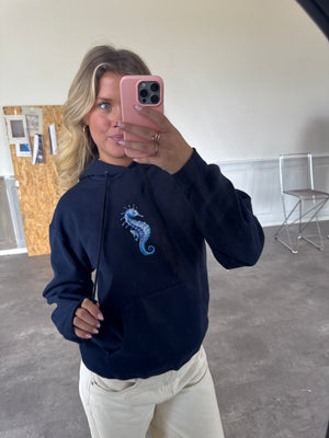 SEAHORSE  HOODIE - NAVY