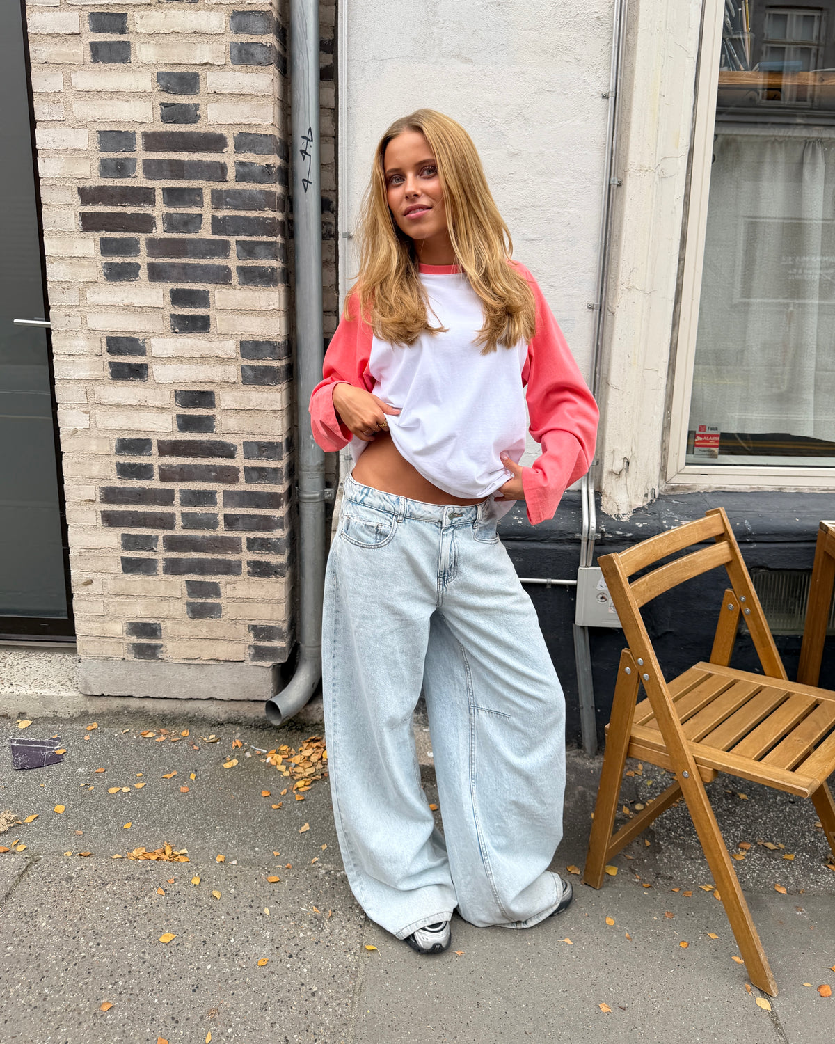 EMMA BAGGY JEANS - BRIGHT BLUE - Dinvintageshop