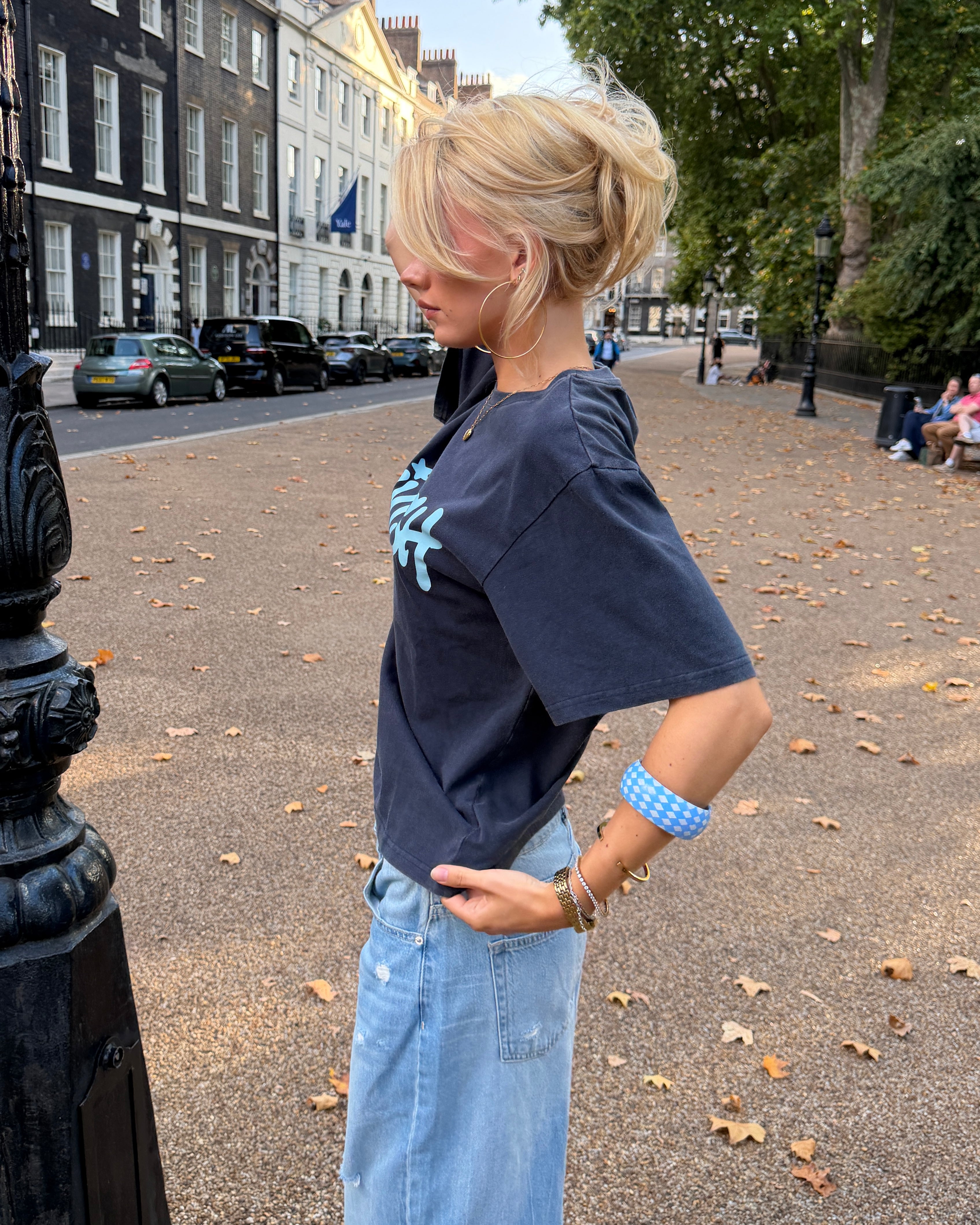 DUA TEE KORTÆRMET - NAVY